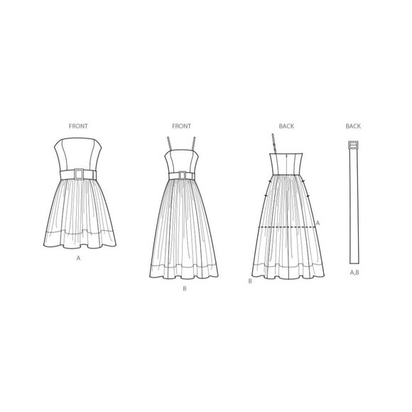 Simplicity Sewing Pattern S9917 Dress Belt Misses 8-16 MIMI G - Picture 3 of 3